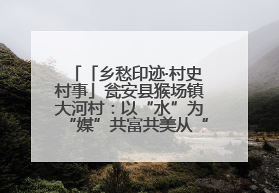 「乡愁印迹·村史村事」瓮安县猴场镇大河村：以“水”为“媒”共富共美从“河”而来
