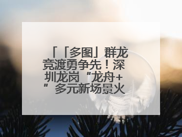 「多图」群龙竞渡勇争先！深圳龙岗“龙舟+”多元新场景火爆“出圈”