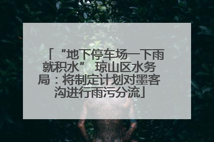 “地下停车场一下雨就积水” 琼山区水务局：将制定计划对墨客沟进行雨污分流