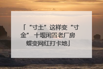 “寸土”这样变“寸金” 十堰闲置老厂房蝶变网红打卡地