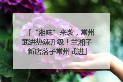 “湘味”来袭，常州武进热辣升级！兰湘子新店落子常州武进