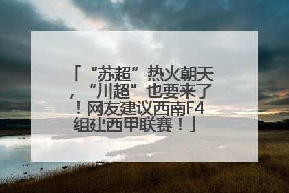“苏超”热火朝天，“川超”也要来了！网友建议西南F4组建西甲联赛！
