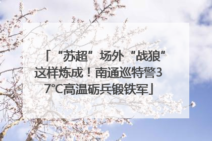 “苏超”场外“战狼”这样炼成！南通巡特警37℃高温砺兵锻铁军