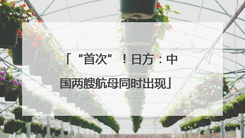 “首次”！日方：中国两艘航母同时出现