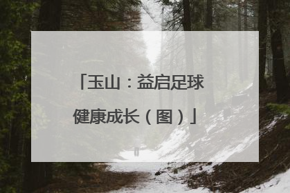 玉山：益启足球 健康成长（图）