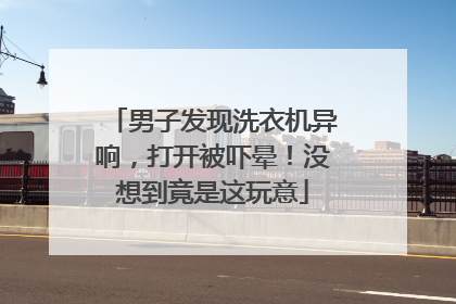 男子发现洗衣机异响，打开被吓晕！没想到竟是这玩意