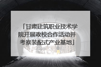 甘肃建筑职业技术学院开展政校合作活动并考察装配式产业基地
