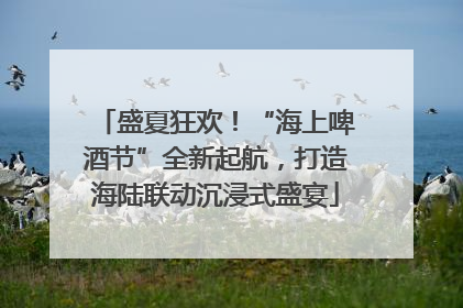 盛夏狂欢！“海上啤酒节”全新起航，打造海陆联动沉浸式盛宴