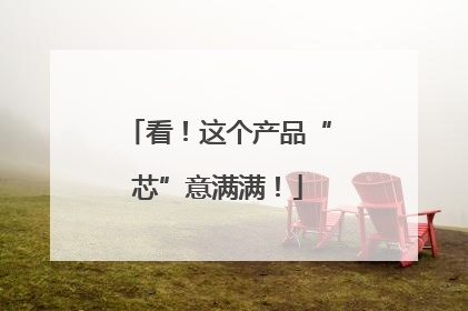 看！这个产品“芯”意满满！