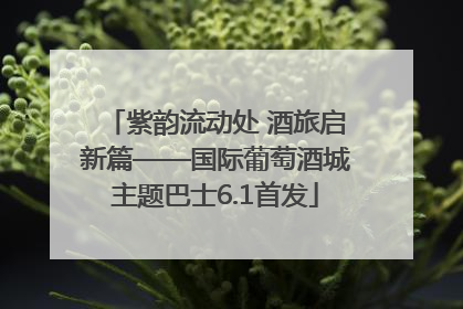 紫韵流动处 酒旅启新篇——国际葡萄酒城主题巴士6.1首发