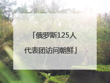 俄罗斯125人代表团访问朝鲜