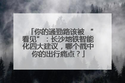 你的通勤路该被 “看见”：长沙地铁智能化四大建议，哪个戳中你的出行痛点？