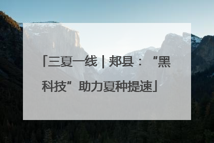 三夏一线｜郏县：“黑科技”助力夏种提速