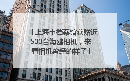 上海市档案馆获赠近500台海鸥相机，来看相机曾经的样子