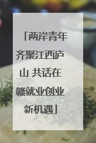 两岸青年齐聚江西庐山 共话在赣就业创业新机遇