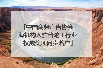 中国商务广告协会上海机构入驻普陀！行业权威奖项同步落户