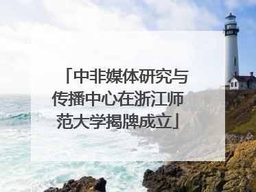 中非媒体研究与传播中心在浙江师范大学揭牌成立