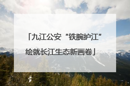 九江公安“铁腕护江”绘就长江生态新画卷
