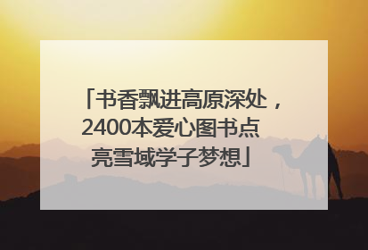 书香飘进高原深处，2400本爱心图书点亮雪域学子梦想