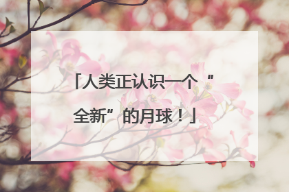 人类正认识一个“全新”的月球！