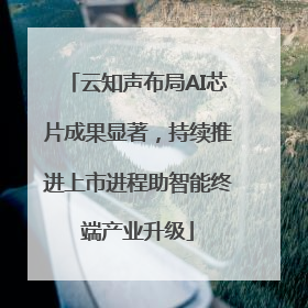 云知声布局AI芯片成果显著，持续推进上市进程助智能终端产业升级