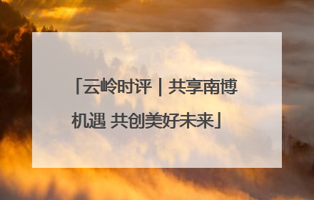 云岭时评｜共享南博机遇 共创美好未来