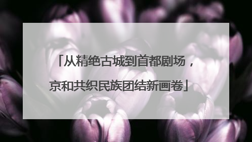 从精绝古城到首都剧场，京和共织民族团结新画卷