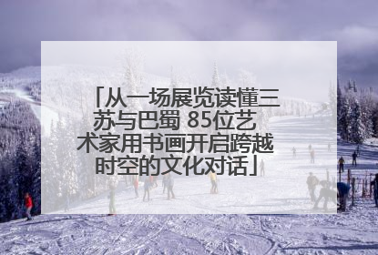 从一场展览读懂三苏与巴蜀 85位艺术家用书画开启跨越时空的文化对话