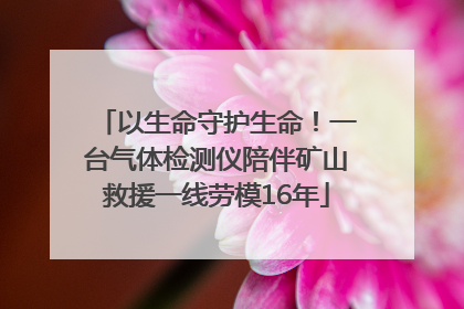 以生命守护生命！一台气体检测仪陪伴矿山救援一线劳模16年