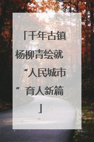 千年古镇杨柳青绘就“人民城市”育人新篇