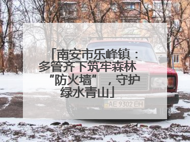 南安市乐峰镇：多管齐下筑牢森林“防火墙”，守护绿水青山
