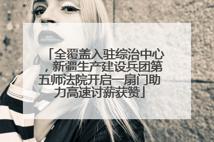 全覆盖入驻综治中心，新疆生产建设兵团第五师法院开启一扇门助力高速讨薪获赞