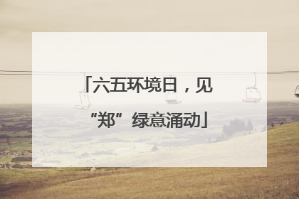 六五环境日，见“郑”绿意涌动