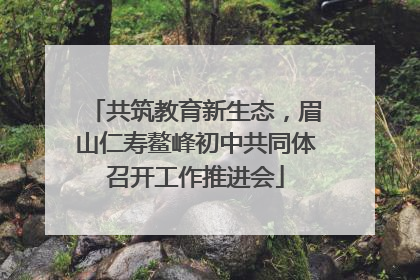 共筑教育新生态，眉山仁寿鳌峰初中共同体召开工作推进会