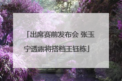 出席赛前发布会 张玉宁透露将搭档王钰栋