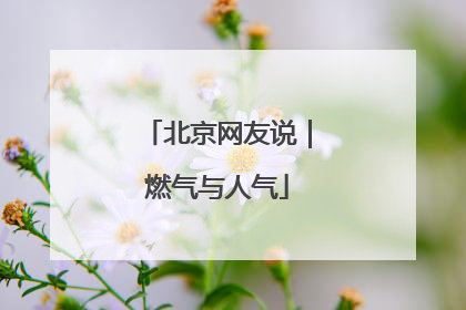 北京网友说｜燃气与人气