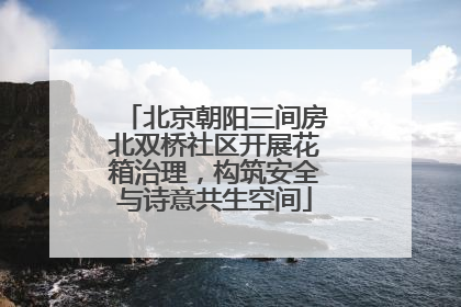北京朝阳三间房北双桥社区开展花箱治理，构筑安全与诗意共生空间
