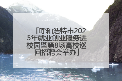呼和浩特市2025年就业创业服务进校园暨第8场高校巡回招聘会举办