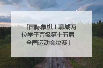 国际象棋！聊城两位学子晋级第十五届全国运动会决赛