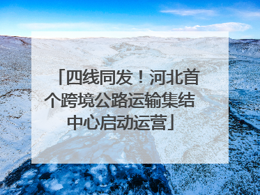 四线同发！河北首个跨境公路运输集结中心启动运营
