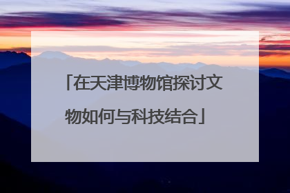 在天津博物馆探讨文物如何与科技结合