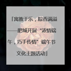寓教于乐，粽香满溢——肥城开展“浓情端午，巧手传情”端午节文化主题活动