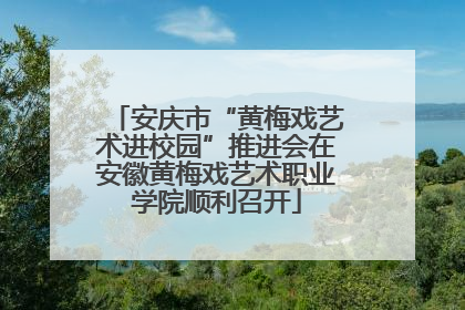安庆市“黄梅戏艺术进校园”推进会在安徽黄梅戏艺术职业学院顺利召开