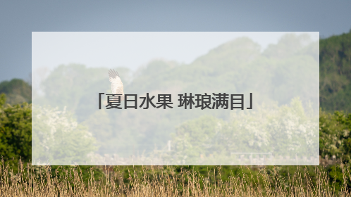 夏日水果 琳琅满目