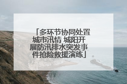 多环节协同处置城市汛情 城阳开展防汛排水突发事件抢险救援演练