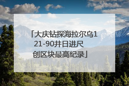 大庆钻探海拉尔乌121-90井日进尺 创区块最高纪录