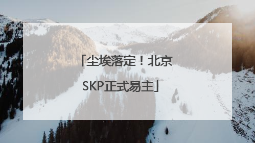 尘埃落定！北京SKP正式易主