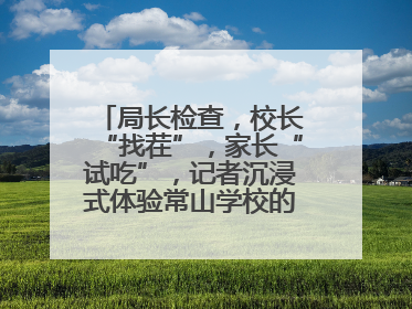 局长检查，校长“找茬”，家长“试吃”，记者沉浸式体验常山学校的陪餐制
