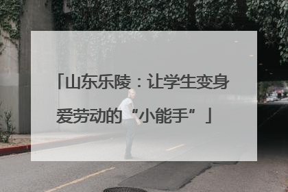 山东乐陵：让学生变身爱劳动的“小能手”