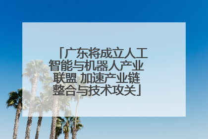 广东将成立人工智能与机器人产业联盟 加速产业链整合与技术攻关